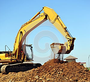 Excavator And Dirt