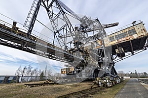 Excavator in the disused lignite opencast Ferropolis - Germany