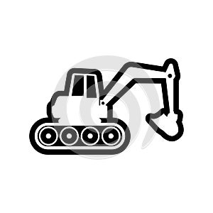 Excavator icon design template vector illustration