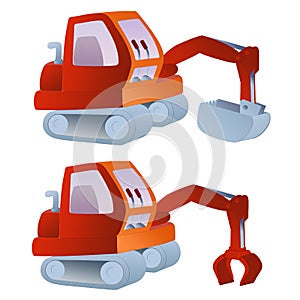 Excavator illustration