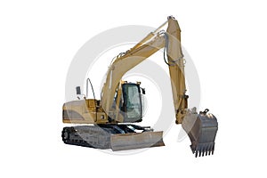 Excavator Isolated