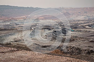 Excavator at the lignite opencast mining