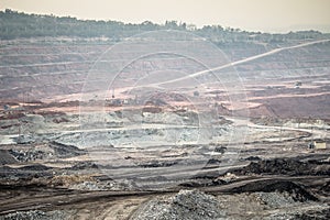 Excavator at the lignite opencast mining