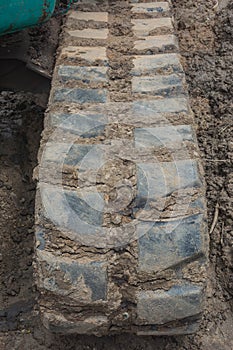 Excavator load machine Track st