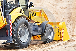 Excavator Loader with backhoe works