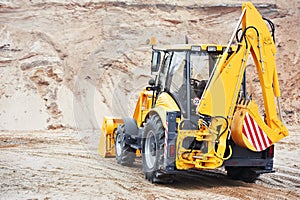 Excavator Loader with backhoe works