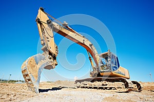 Excavator loader at work