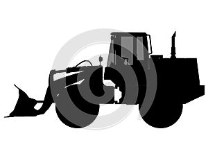 Excavator silhouette