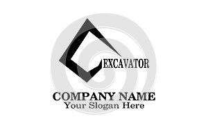 Excavator unique logo design