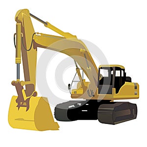 Excavator Vector