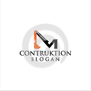 Excavator vector logo graphic modern