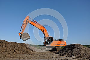 Excavator at work