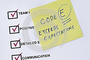 Exceed expectation photo