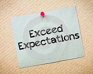 Exceed Expectations