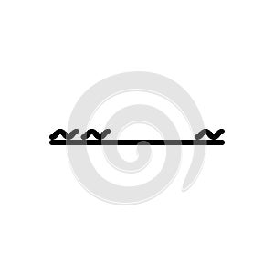 Black line icon for Exceed, proceed and increase