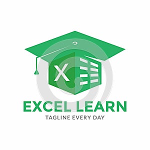 Excel Academy logo design vector