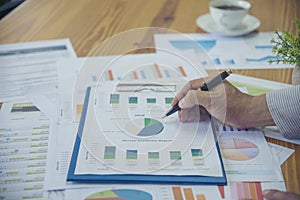 Excel stat spreadsheet business analytics graph statistic with graph and table data number in charts database. Accountant hands