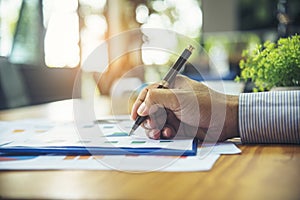 Excel stat spreadsheet business analytics graph statistic with graph and table data number in charts database. Accountant hands