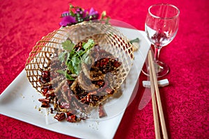 Excellent Chinese food in color, fragrance, taste, shape