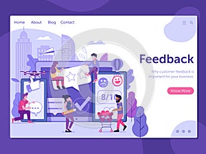 Excellent Clients Feedback Landing Page