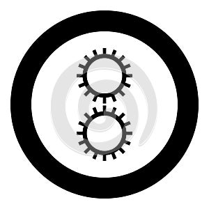 Excellent light fastness Designation on the wallpaper symbol icon in circle round black color vector illustration flat style image