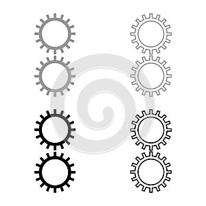 Excellent light fastness Designation on the wallpaper symbol icon outline set black grey color vector illustration flat style