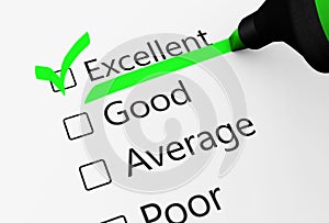 Excellent Quality Customer Service Survey