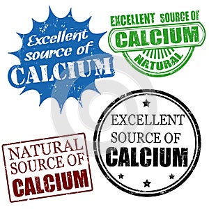 Excellent source of calcium stamps