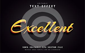 Excellent text effect editable