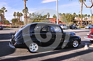 Excellently Restored Black Post-War Sedan