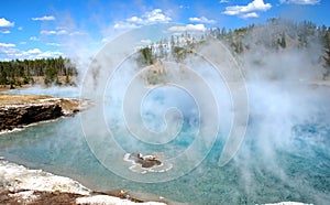 Excelsior Geyser Steam photo