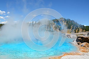 Excelsior Geyser Yellowstone National Park. photo