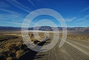 Excelsior Mountains and salt flats, Nevada