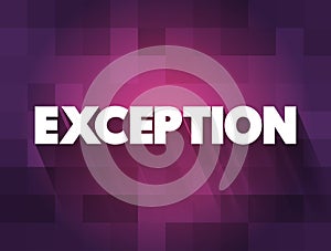Exception text quote, concept background