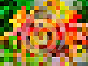 An exceptionally noteworthy illustration of digital pattern of colorful rectangles photo