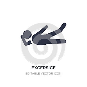 excersice icon on white background. Simple element illustration from Sports concept