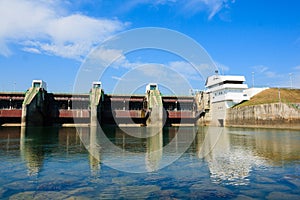 Excess water dam on Drava river