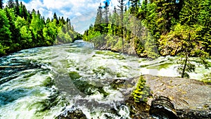 View of Murtle River during high snow melt, in Wells Gray Provincial Park, BC, Canada