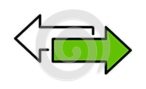 Exchange arrow transfer icon