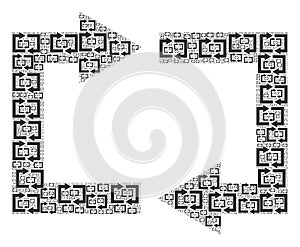 Exchange Arrows Recursion Mosaic of Itself Items