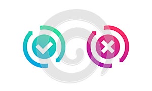 exchange, convertation completed or failed icon