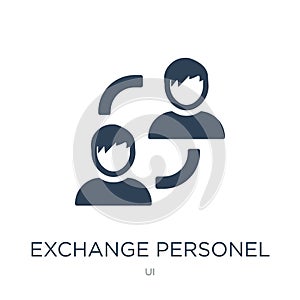 exchange personel icon in trendy design style. exchange personel icon isolated on white background. exchange personel vector icon photo