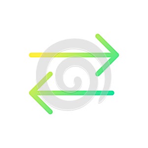 Exchange pixel perfect gradient linear ui icon