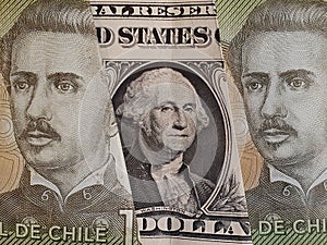 exchange rate of american dollar and chilean money