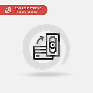 Exchange Simple vector icon. Illustration symbol design template for web mobile UI element. Perfect color modern pictogram on