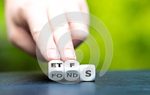 Exchange trading funds ETFs versus mutual funds.