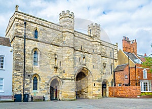 Exchequer gate in Lincoln, England photo