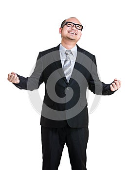 Excite businessman