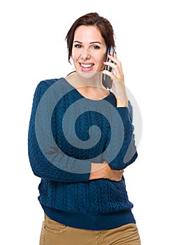 Excite woman chat on cell phone