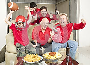 Excited Football Fans